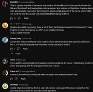Fans in the YouTube comments section reacting to the streamer's clip (Image via Asmongold Clips/YouTube)